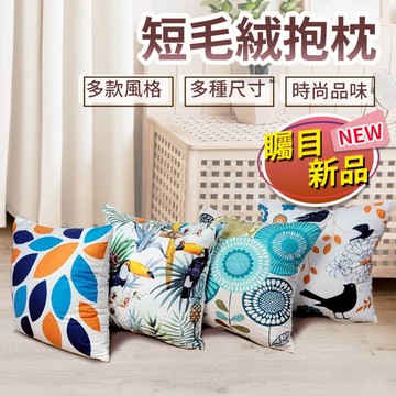 數位短毛絨 抱枕 不易褪色  AB版設計 極簡風格 舒適面料 客廳小物 空間百搭 網美風 ins風
