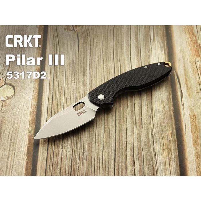 CRKT 5317D2 ピラー3 D2 折り畳みナイフ,コロンビアリバーナイフツール PILAR