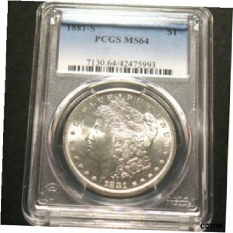 品質保証書付】 アンティークコイン NGC PCGS 1881-S U.S. Morgan