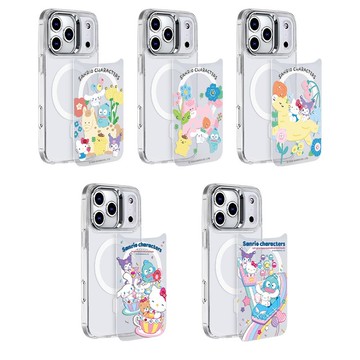三麗鷗 iPhone系列 可拆式磁吸片材彩鑽手機殼-單售片材1