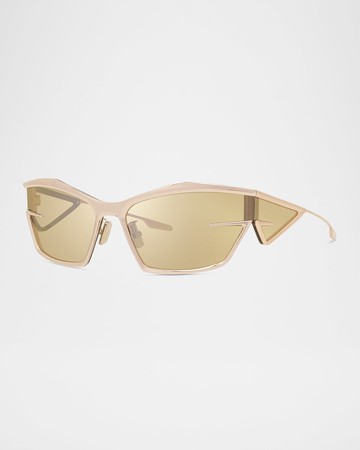 GivCut Mixed-Media Shield Sunglasses
