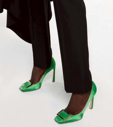 Roger Vivier Trompette satin pumps