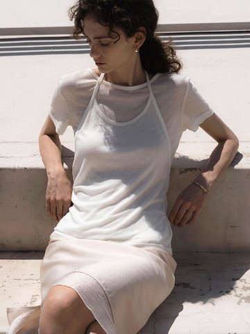 Holman Layered Set T-Shirt beige