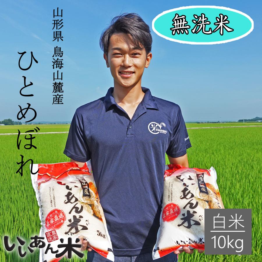 米 ひとめぼれ 無洗米 白米 10kg 送料無料 安い 山形県産 令和5年産 美味しいお米 いいあん米 山形 庄内 農家直送