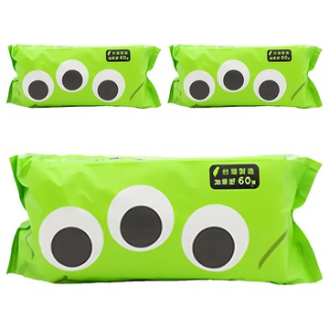 KOgi 宏瑋 玩總系列 加厚款乾濕兩用巾 60抽  3包