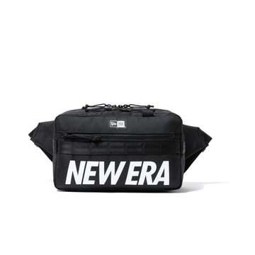 NEW ERA 男女 SQUARE 方型腰包 黑/文字標 NE12872991