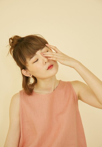 短版背心 - 裸粉色