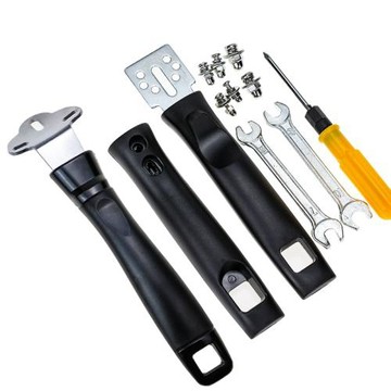 加厚炒鍋通用鍋把手手柄配件單孔防燙萬能電木炒菜鍋具電磁爐鍋柄