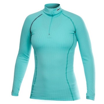 【Craft】女 ZERO EXTREME ZIP TURTLENECK 長袖拉鍊T領排汗衣.上衣.衛生衣.車衣_194617-2334 水藍