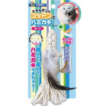 貓用木天蓼添加棉布刷牙玩具繩狀