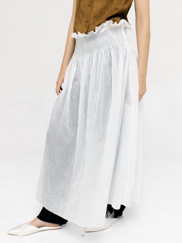 Crinkle Two way Dress_Porcelain White