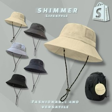 可摺疊漁夫帽【微光】速乾防潑水 防曬帽 戶外登山遮陽帽 盆帽 露營帽 漁夫帽 奔尼帽 衝鋒帽 登山帽 釣魚帽