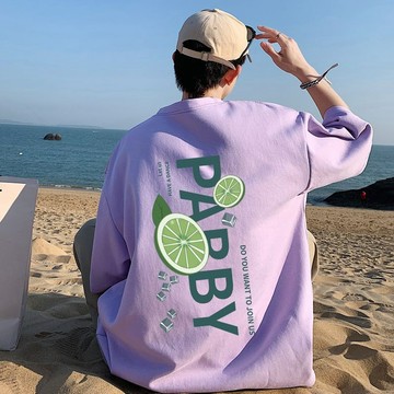 【1802人收藏】短袖t恤男日系簡約100%純棉體恤寬鬆潮流百搭圓領休閒上衣服夏季T