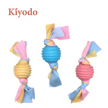 [家速配]KIYODO磨牙潔齒芝麻球布條(款式隨機出貨)