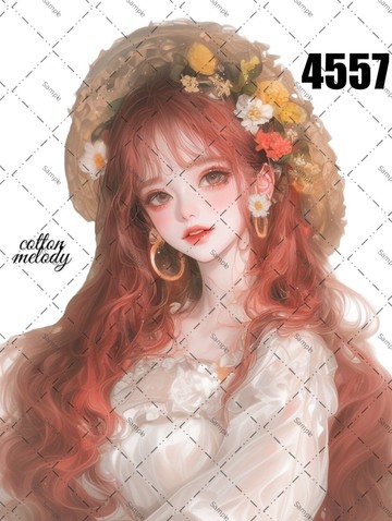 original sticker no.4557 人物貼紙 原創貼紙 原創人物貼紙 裝飾貼紙 cotton melody