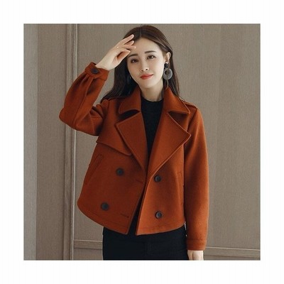 ショートコート レディース きれいめ ファッション コート 秋 春 代 女性 カジュアル 冬 ショート丈 ジャケット アウター シンプル 通販 Lineポイント最大get Lineショッピング