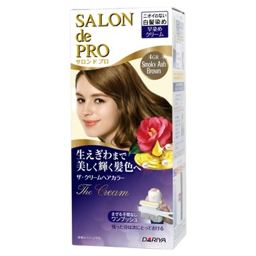 DARIYA 塔莉雅 SALON de PRO 沙龍級白髮用染髮霜  4GR堅果棕  1個