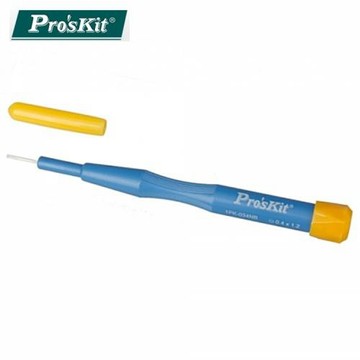 台灣ProsKit寶工精密氧化鋯製造陶磁調整起子1PK-034NB(－0.4x1.2mm;高絕緣.無感.無磁)一字起子陶瓷起子