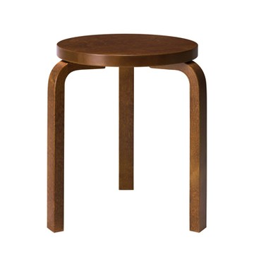 Stool 60 三腳圓凳（胡桃木色）
