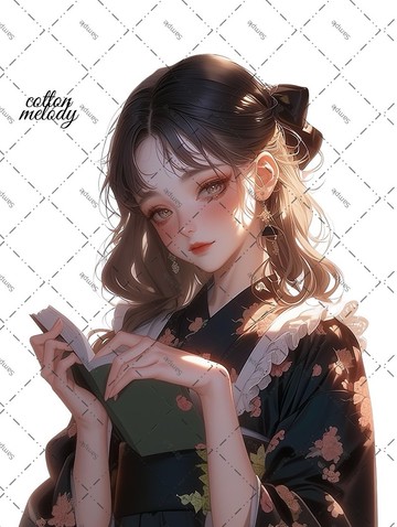 original sticker no.1735 人物貼紙 原創貼紙 人物貼紙 女孩貼紙 原創人物貼紙