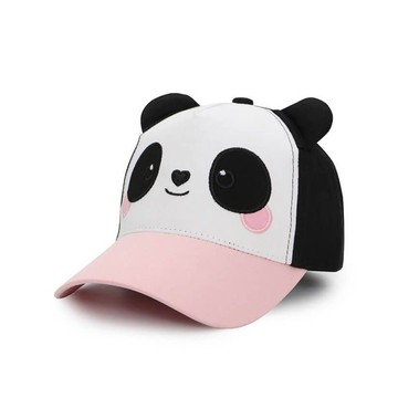 加拿大 flapjackkids - 3D防曬透氣棒球帽-貓熊 (4y-6y)