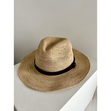 拉菲草手工編制爵士帽涼快透氣感禮帽男士女士百搭款草帽日系