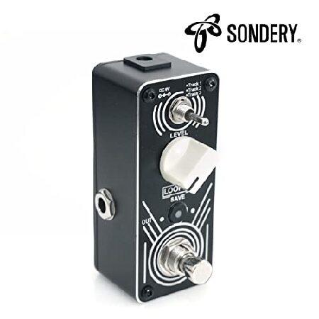 Sondery Triple Looper Guitar Pedal Loops Each Loop 30 Minutes Looping Time, Loop Pedal with LED Indicators, Unlimited Overdubs Undo Redo, True Byp