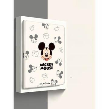 米奇底紋適用蘋果ipad保護套2022新款Pro11平板電腦殼iPad9代10.2可愛女air5支架17/18帶筆槽9.7卡通mini6