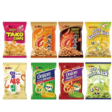 【蝦皮直營】韓國農心餅乾系列 (章魚風味餅/蝦味條/蝦片/洋蔥圈/香蕉玉米脆條/哈密瓜玉米脆條) (部分即期)
