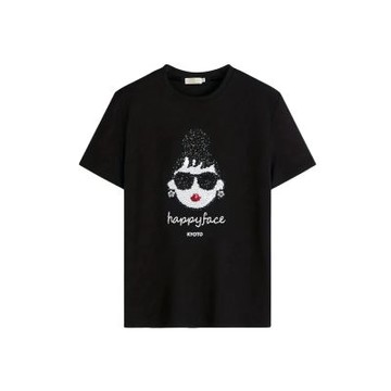 HAPPYFACE 怪愛現EMMA T-SHIRT 黑 (F29284)