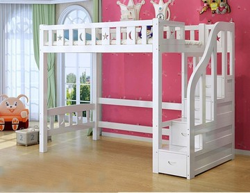 綠巨人家具網*定制 實木高架床成人多功能组合床上下床高低床带書桌上床下桌 衣櫃床,樂天雙11