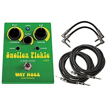 Way Huge Swollen Pickle MKII Guitar Effects Pedal w (2) 6" patch cables (2)＿並行輸入品