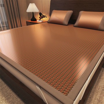 夏季藤席雙面草席冰藤席單雙人涼感涼席冰絲席三件套學生宿舍席子