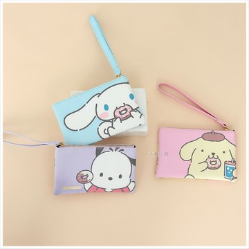 天藍小舖-三麗鷗甜甜圈狗狗好朋友手拿零錢包-共3色-$239【A09091711】