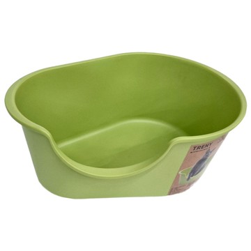 TRENY 加寬開放式貓砂盆 蘋果綠  58 x 41 x 25cm  1個