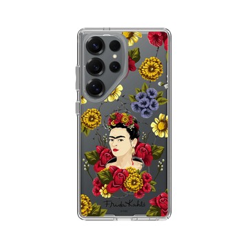 Galaxy S25 Ultra Clear 透明 - Frida Kahlo - 卡蘿與花