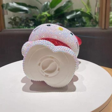 ✨臺灣出貨✨KT貓粘鑽存錢罐鑽石公仔兒童擺件玩具送禮物貼鑽娃娃diy手工玩偶