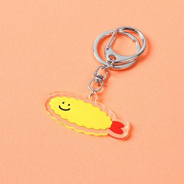 炸蝦 吊飾 壓克力 鑰匙圈