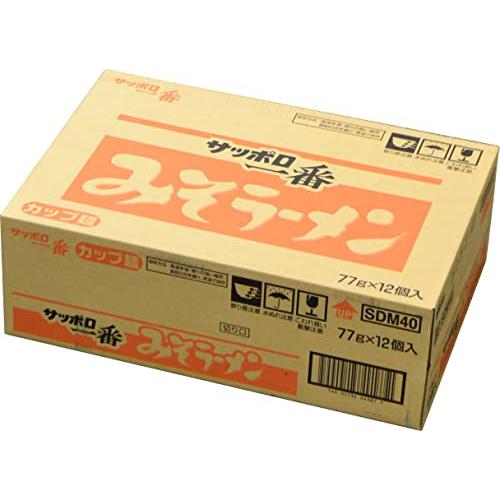 サッポロ一番 みそラーメン どんぶり 77g×12個