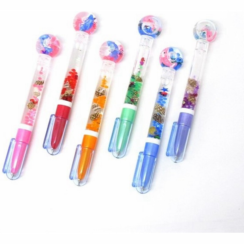 ウォーターシェル玉付きボールペン イルカ 6色アソート 96個入 通販 Lineポイント最大0 5 Get Lineショッピング