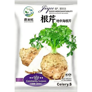 【原廠包裝】根芹種子（Root Celery） 罕見根莖蔬菜 球莖香芹 膨大根部可食用 煮湯燉肉超甜 陽台盆栽蔬菜種子