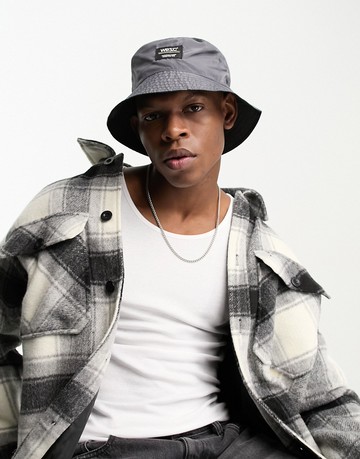 WESC reversible bucket hat in black