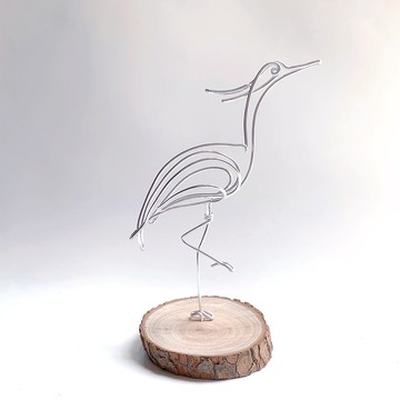 白鷺鷥 鋁線裝飾品 空鳳架 空鳳花架 園藝 (不含空氣鳳梨)