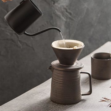 滴漏式手沖咖啡套組復古陶瓷日式分享壺咖啡杯套裝輕奢風辦公家用