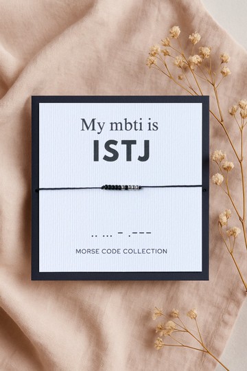 ISTJ 物流師 摩斯密碼手繩 | MBTI 16型人格 | 可靠型人格禮物