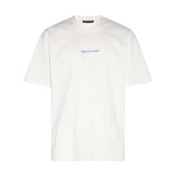 Vision Of Super - White Cotton Logo T-shirt