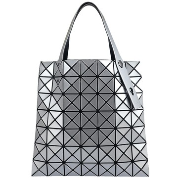 ISSEY MIYAKE 三宅一生 BAOBAO 銀亮面方格7x7側肩/手提包