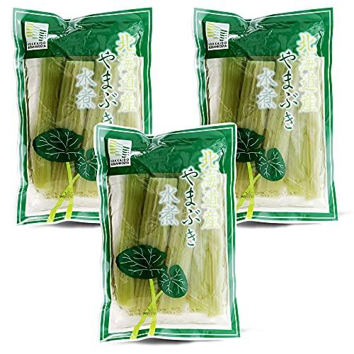 山ぶき水煮 100g×3袋 (北海道産)野菜を春の味覚を食卓にいかがでしょうか。(ふき水煮 やまぶき ヤマブキ 山蕗 フキ 山の幸 山菜)