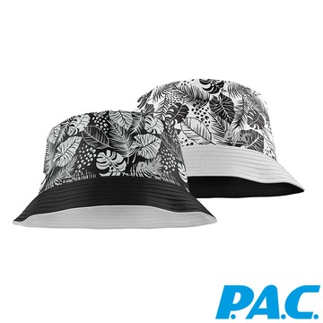 【PAC 德國】雙面口袋折疊漁夫帽-S/M （PAC30441002 黑白/蕨類/輕量/抗UV/雙面使用）_廠商直送