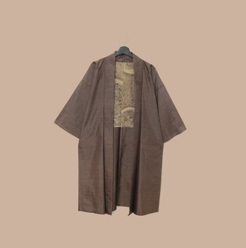Back to Green-日本帶回羽織 環繞圖騰 龍M-30/vintage kimono